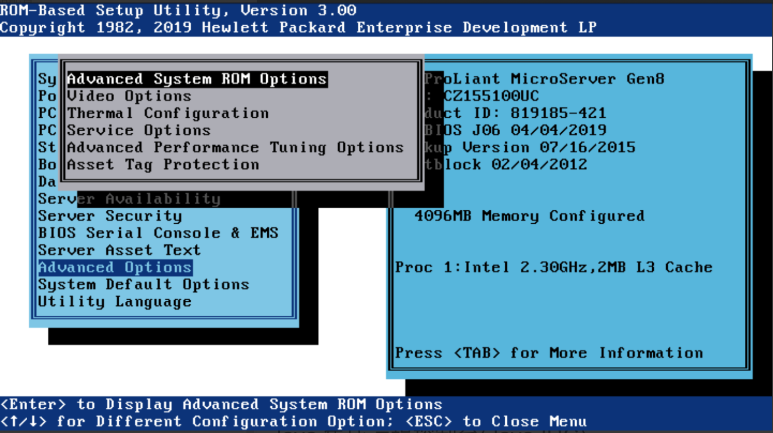 Microserver gen8 обновление bios